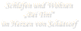 Schlafen und Wohnen  „Bei Tini“ im Herzen von Schüttorf